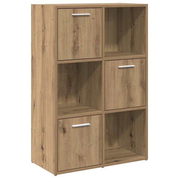 vidaXL Bibliothèque chêne artisanal 60 5x30x90 cm bois d'ingénierie