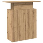 vidaXL Bureau réception chêne artisanal 100x40x104 cm bois ingénierie