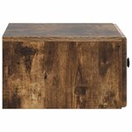 vidaXL Cabinet de chevet mural 2 Pièces Chêne fumé 49 x 34 5 x 20 cm
