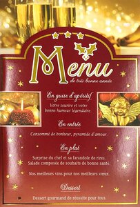 Lot 10 cartes identiques bonne année meilleurs vœux avec 10 enveloppes blanches
