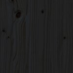 vidaXL Cadre de lit sans matelas noir 75x190 cm