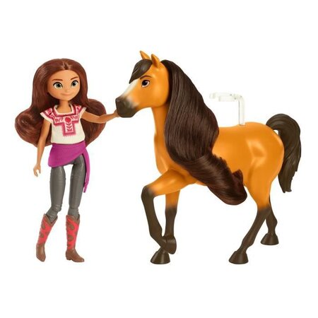 Spirit poupée lucky (18 cm) et son cheval spirit (20 cm)