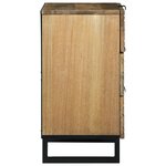 vidaXL Cabinet de chevet 50x33x60 cm Bois Massif Mangue