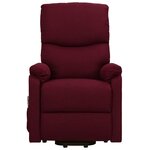 vidaXL Fauteuil de massage Violet Tissu