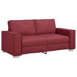 vidaXL Canapé Bordeaux 180 x 78 x 84 cm tissu