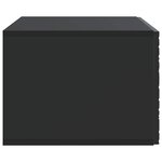 vidaXL Meuble TV mural 98 x 41 x 30 cm Noir Bois d'ingénierie