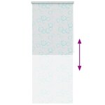 vidaXL Store roulant de douche 100x240 cm Bulle