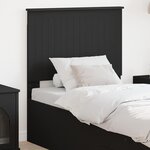 vidaXL Tête de lit avec tête de lit Chêne noir 80 cm Bois d'ingénierie