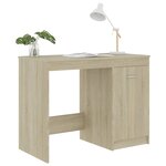 vidaXL Bureau Chêne sonoma 100x50x76 cm Bois d’ingénierie