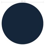 vidaXL Film solaire de piscine flottant PE 356 cm Noir et bleu
