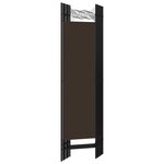 vidaXL Cloison de séparation 6 panneaux Marron 240x180 cm