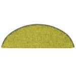 vidaXL Tapis de marches d'escalier 15 Pièces Vert 56x17x3 cm