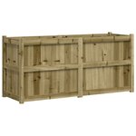 vidaXL Jardinière 150x50x70 cm bois de pin imprégné