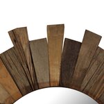 vidaXL Miroir mural Bois de récupération massif 50 cm