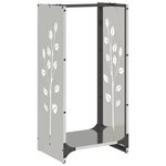 vidaXL Portant de bois de chauffage 40x30x80 cm acier inoxydable