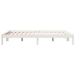 vidaXL Cadre de lit extra long sans matelas 140x210 cm bois massif pin
