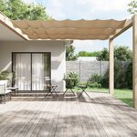 vidaXL Auvent vertical Taupe 100x1000 cm Tissu oxford