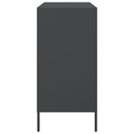 vidaXL Buffet noir 68x39x79 cm acier
