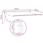vidaXL Auvent rétractable électrique Sable 100 Polyester et Aluminium