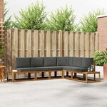 vidaXL Ensemble de canapés d'extérieur 6 Pièce Naturel et Anthracite