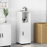 vidaXL Cabinet de salle de bain avec étagère Blanc 30 x 35 x 95 cm