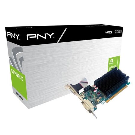 PNY Carte Graphique GeForce GT 710 - 2Go - DDR3 - GF710GTLH2GEPB