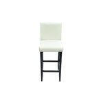 vidaXL Tabourets de bar lot de 2 blanc similicuir