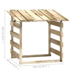vidaXL Pergolas avec toits 4 Pièces 100x90x100 cm Bois de pin imprégné