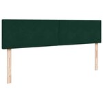 VidaXL Cadre de lit ottoman avec matelas vert foncé 180x200 cm velours