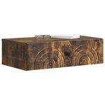 vidaXL Table d'appoint murale 59 x 34 5 x 17 cm Bois d'ingénierie