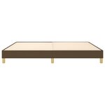 vidaXL Cadre de lit à ressorts marron foncé 200x200 cm tissu