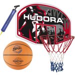 Hudora 71570/621/6146 - Ensemble Panier de Basket Ballon et pompe