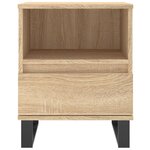 vidaXL Tables de chevet 2 Pièces chêne sonoma 40x35x50 cm bois ingénierie