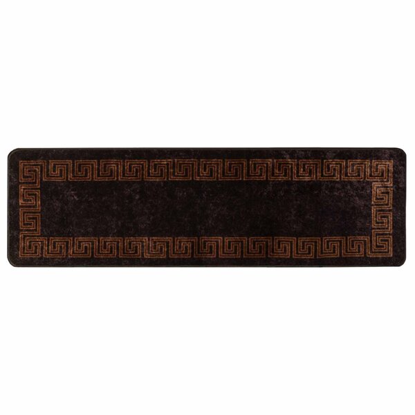 vidaXL Coureur de Tapis MARSA Noir 50 x 150 cm Polyester et PVC