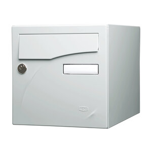 Boîte aux lettres Préface 2 portes gris clair brillant ral 7035b