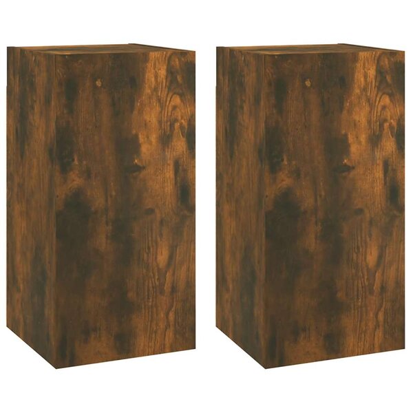 vidaXL Meubles TV 2 Pièces Chêne fumé 30 5x30x60 cm Bois d'ingénierie
