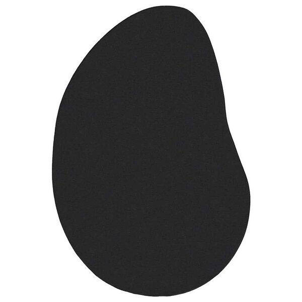 vidaXL Tapis Noir 100 x 200 cm Polyester