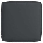vidaXL Set de coussins de palette 2 Pièces Noir 60 x 60 x 12 cm