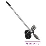 vidaXL Pelle à neige avec poignée extensible noir 66 cm lame en acier