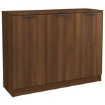 vidaXL Buffet Chêne marron 90 5x30x70 cm Bois d'ingénierie