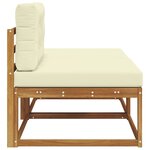vidaXL Unité de canapé sectionnel avec coussin 2 Pièce Naturel