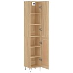 vidaXL Buffet haut Chêne sonoma 34 5x34x180 cm Bois d'ingénierie