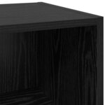 vidaXL Buffet Chêne noir 34 5 x 32 5 x 90 cm Bois d'ingénierie