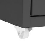 vidaXL Classeur mobile Anthracite 28x41x109 cm Métal