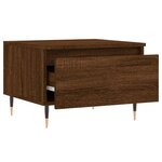 vidaXL Tables basses 2 Pièces chêne marron 50x46x35 cm bois d'ingénierie