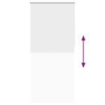 Store enrouleur occultant 120 x 230 cm blanc