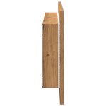 vidaXL Miroir de salle de bain à LED chêne artisanal bois d'ingénierie