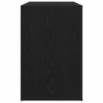 vidaXL Bureau avec porte Chêne noir 100 x 49 x 74 cm Bois d'ingénierie