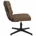 vidaXL Chaise pivotante de bureau Taupe Tissu