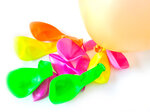Ballons de baudruche gonflables néon 100 pièces